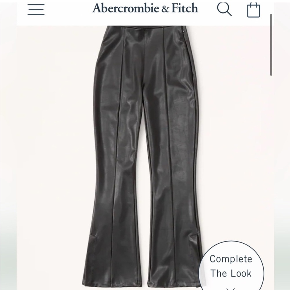 Abercrombie & Fitch Black Leather Pants